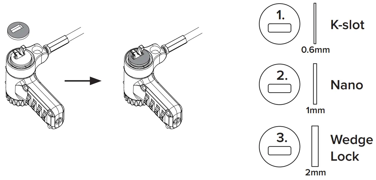 Targus ASP96RGLX Ultimate Universal Resettable Combination Lock - fig 3