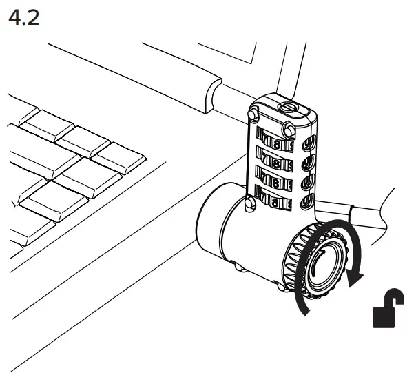 Targus ASP96RGLX Ultimate Universal Resettable Combination Lock - fig 7