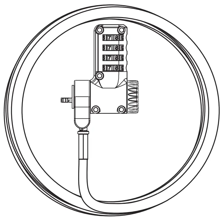 Targus ASP96RGLX Ultimate Universal Resettable Combination Lock