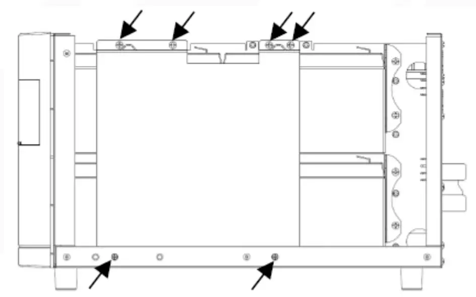 PowerWalker BPH A24T-4 Empty Battery Pack Instruction Manual - Put correct batteries inside with the metal plate