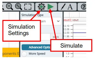 ROHM TLR377YG C Non Inverting Amplifier - How to simulate