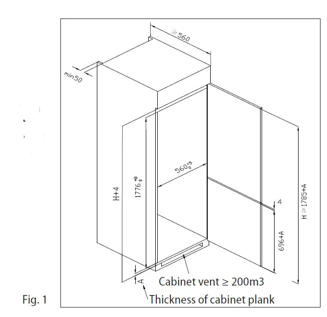 concept-LKV4460 Built-In-Combined-Refrigerator with Freezer-06
