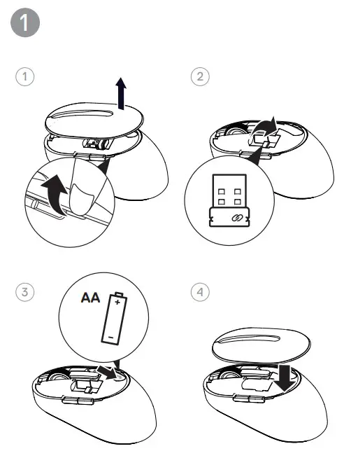 Dell Multi-device Wireless Mouse MS5320W - Pic 1