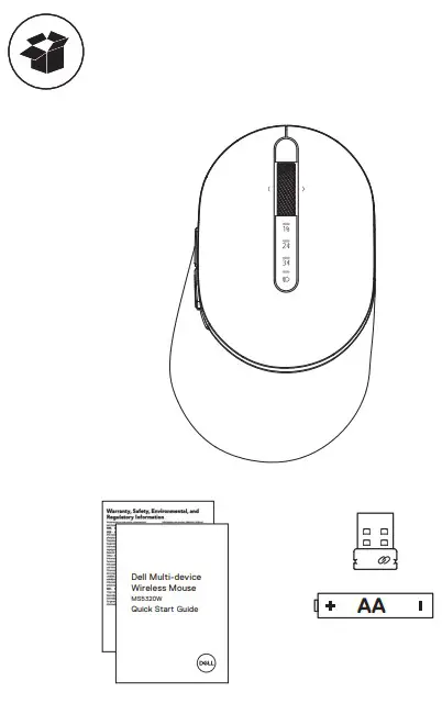 Dell Multi-device Wireless Mouse MS5320W - Pic