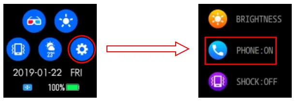 EBAKIN Smart Watch Receive Make 1 54 Inch Fitness Tracker - Weathe9