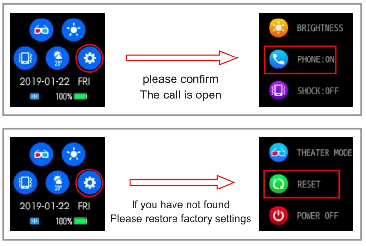 EBAKIN Smart Watch Receive Make 1 54 Inch Fitness Tracker - Weather7