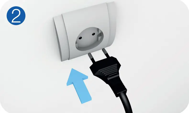 Connect the charger to power