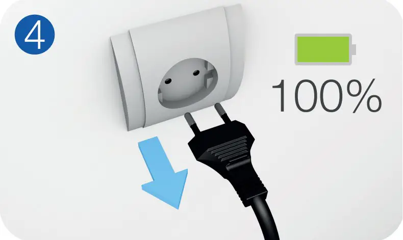 Once charged is completed