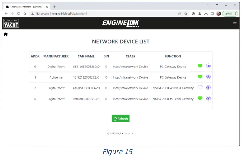 DIGITAL YACHT Enginelink Nmea 2000 Engine Monitor - Gauges Page 13