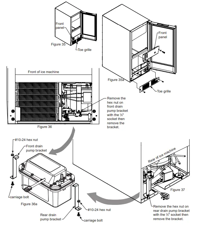 DCS RF15I 15 Inch Built In Ice Maker - REMOVAL