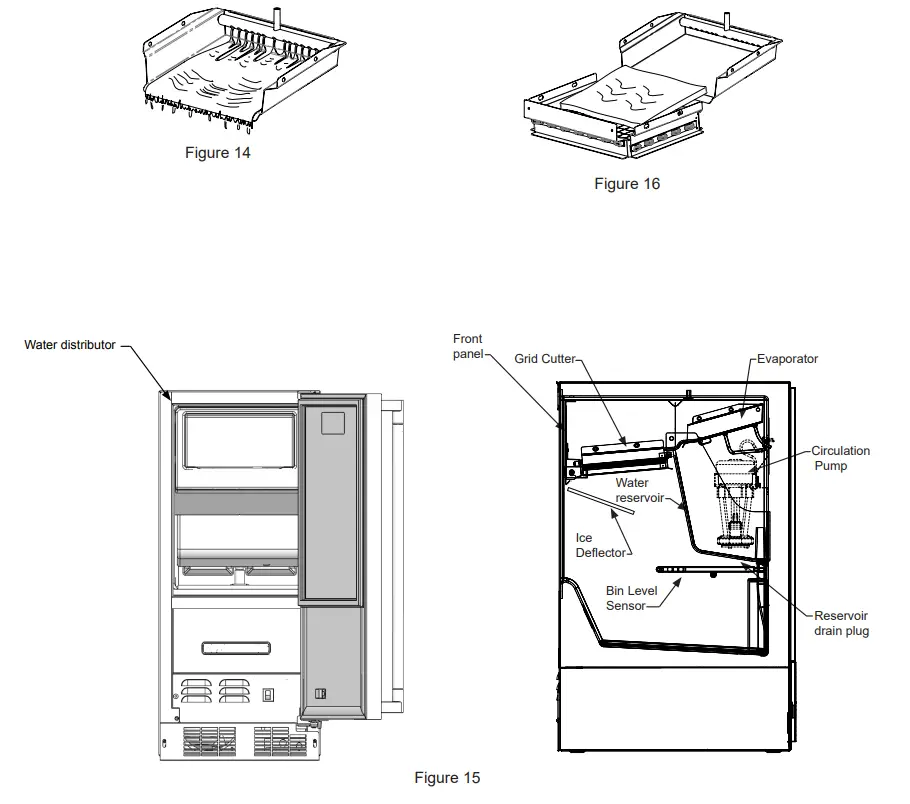 DCS RF15I 15 Inch Built In Ice Maker - clear