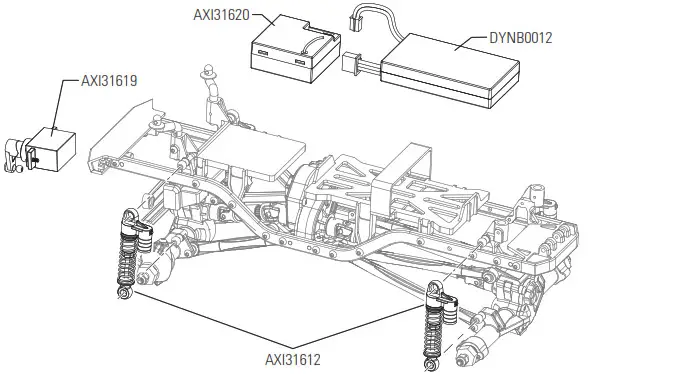 axial DEADBOLT 124 Scale Electric 4WD Ready-to-Run - EXPLODED VIEWS 10