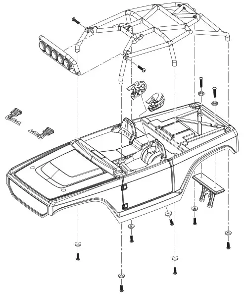 axial DEADBOLT 124 Scale Electric 4WD Ready-to-Run - EXPLODED VIEWS 11