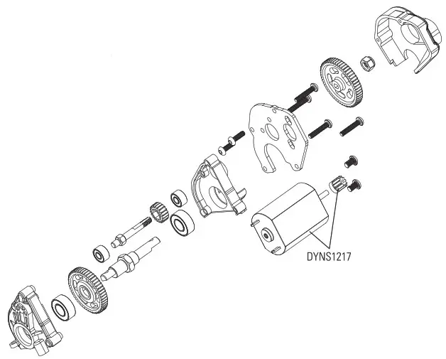 axial DEADBOLT 124 Scale Electric 4WD Ready-to-Run - EXPLODED VIEWS 3
