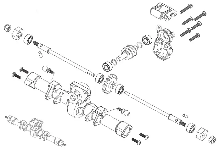 axial DEADBOLT 124 Scale Electric 4WD Ready-to-Run - EXPLODED VIEWS 4