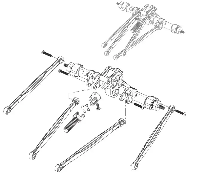 axial DEADBOLT 124 Scale Electric 4WD Ready-to-Run - EXPLODED VIEWS 6