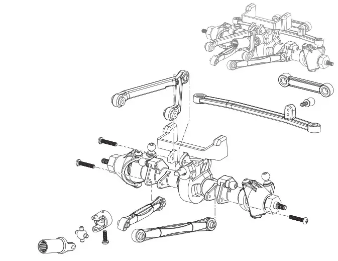 axial DEADBOLT 124 Scale Electric 4WD Ready-to-Run - EXPLODED VIEWS 7