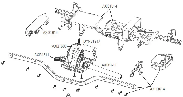 axial DEADBOLT 124 Scale Electric 4WD Ready-to-Run - EXPLODED VIEWS 8