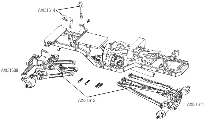 axial DEADBOLT 124 Scale Electric 4WD Ready-to-Run - EXPLODED VIEWS 9
