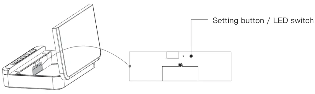 SafetyVital 004-950 Fingerprint Lock Box Safe - SETTING