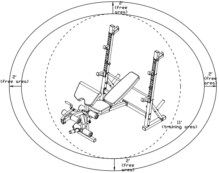 MD-857 Marcy Diamond Elite Olympic -FREE AND TRAINING AREA