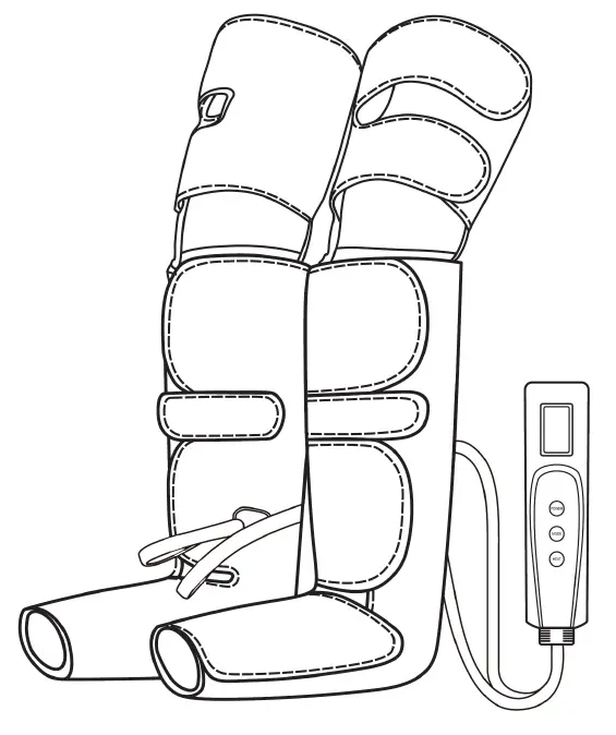 kogan BVAIRPFLEGA Bella Vita Air Compression Pneumatic Full Leg Massager