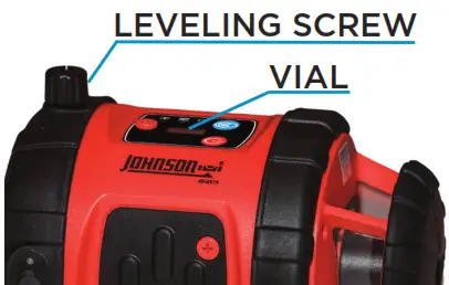 Johnson Rotary Laser - VERTICAL OPERATION