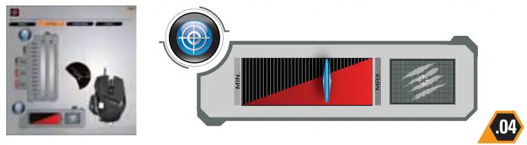 MAD CATZ D21-MCB43708 RAT Gaming Mouse - Precision Aim Button