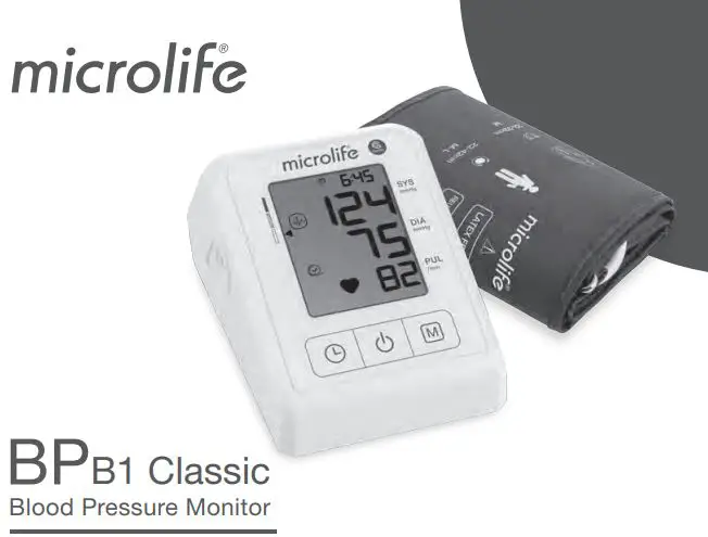 microlife BPB1 Classic Blood Pressure Monitor Instructions