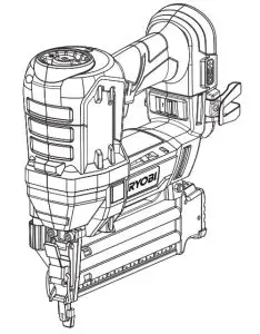 RYOBI 18 Volt 18 Gauge Brad Nailer