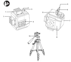 PRO TECH 3241PTL02 360°Leveler Green Laser - figure 1