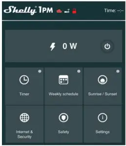 Shelly 1PM 738 WiFi Relay Switch with Power Metering - App 6