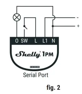 Shelly 1PM 738 WiFi Relay Switch with Power Metering - fig 2