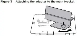 FIG 7 Attaching the adapter to the main bracket