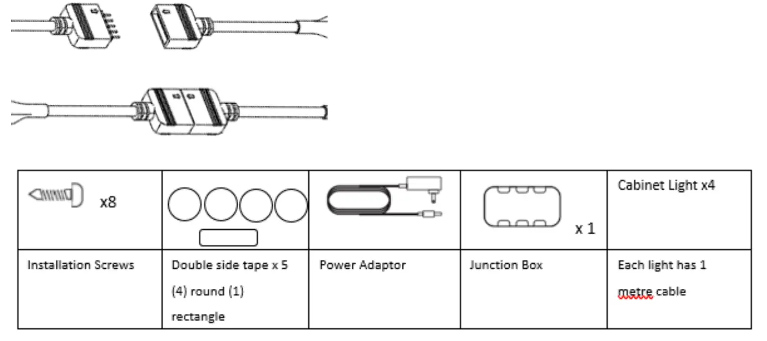 Mirabella genio I003974 Smart Wi Fi LED Cabinet Light - fig