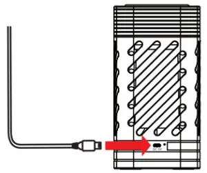 VIVITAR RLT6006-CM LED Lantern Wireless Speaker - Charging 2