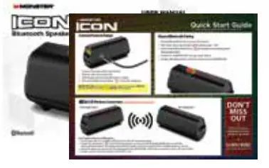 MONSTER MNICON Portable Waterproof Bluetooth Speaker - ICON Speaker