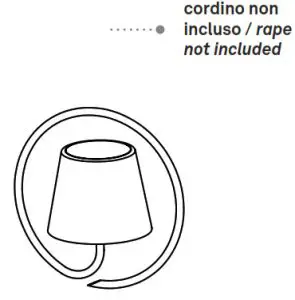 poldina LD0286B3 Pendant Light - cordino non