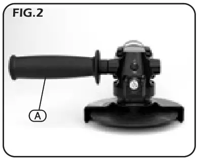 DRAPER 5228PRO 115mm Composite Angle Grinder- Fig 2