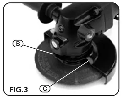 DRAPER 5228PRO 115mm Composite Angle Grinder- Fig 3