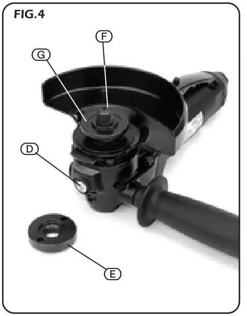 DRAPER 5228PRO 115mm Composite Angle Grinder- Fig 4
