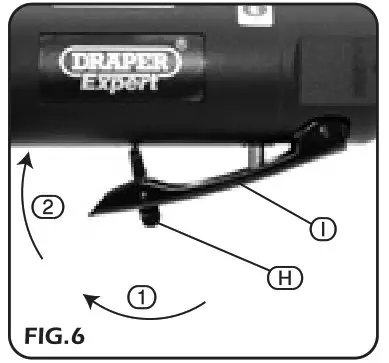 DRAPER 5228PRO 115mm Composite Angle Grinder- Fig 6