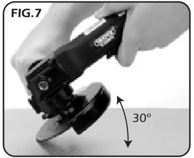 DRAPER 5228PRO 115mm Composite Angle Grinder- Fig 7