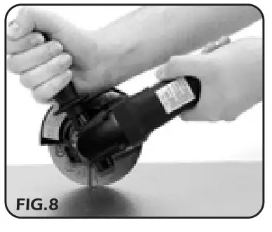 DRAPER 5228PRO 115mm Composite Angle Grinder- Fig 8