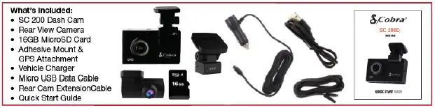 Cobra SC200 Configurable Dash Cam 1