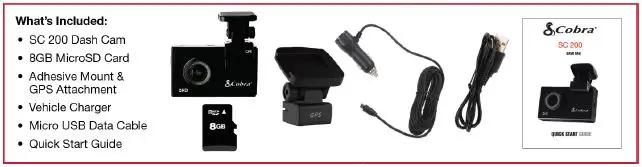 Cobra SC200 Configurable Dash Cam 2