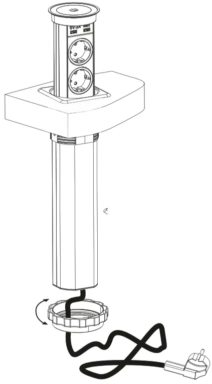 IROSAN SPUA131 Smart Pop up Socket - fig 1
