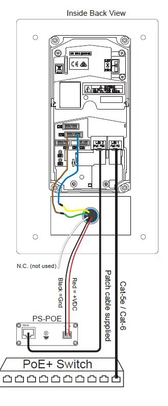 AIPHONE IX-DVF-HW IX Series Video Door station with Hand Wave Call Button and Surface Mount FIG 2