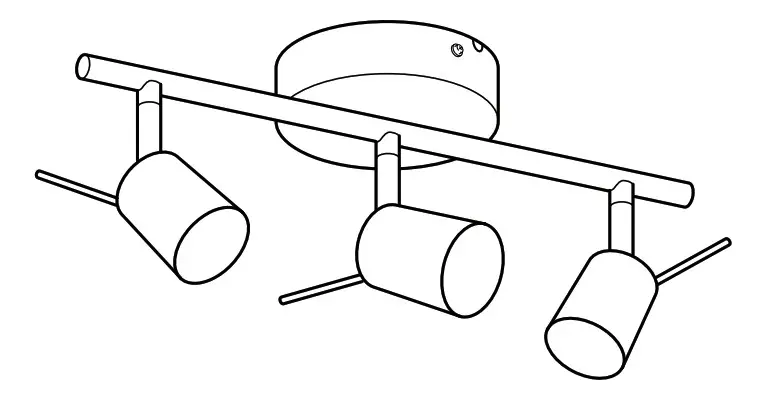 IKEA 402 626 60 TROSS Ceiling Track 3 Spot Lights - Cover