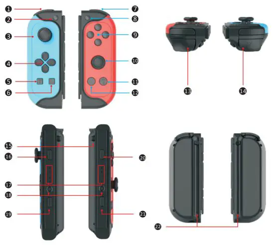 JYS NS191 Bluetooth Gamepad for Nintendo Switch - figure 1